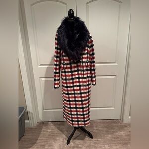 Like New- Boden coat with removable faux fur collar